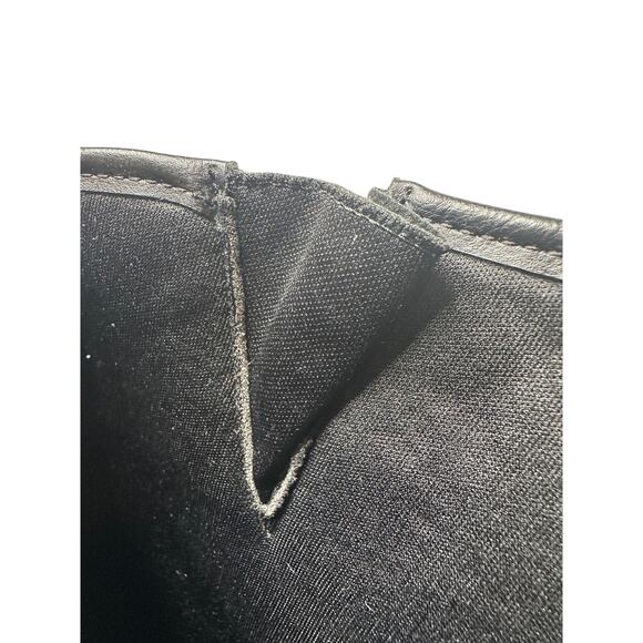 Black Size 9.5 Black Raelynn Faux Suede Buckled Block Heel Knee High Fall Boot - Picture 7 of 14